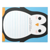 Kids Penguin Cute Personal Stationary Notepad ノートパッド (正面)