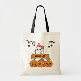 Kids Personalised Halloween Trick or Treat  トートバッグ