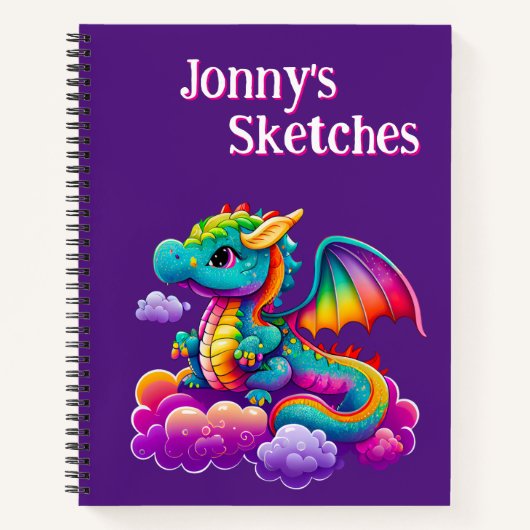 Kids Personalize Sketch ノートブック (正面)