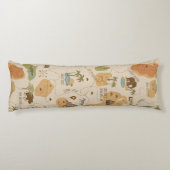 Kid's Personalized Safari Map ID1269 ボディピロー (裏面)