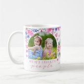 Kid's Photo Mothers Day Keepsake Water colorフローラ コーヒーマグカップ (左)