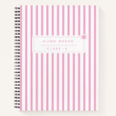 Kids pink minimalist Spiral Notebook ノートブック (正面)