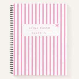 Kids pink minimalist Spiral Notebook ノートブック