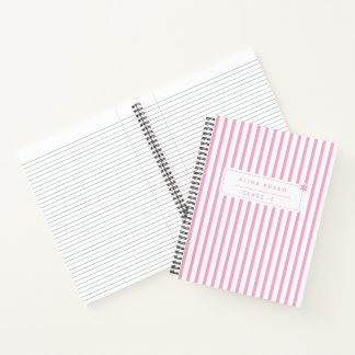 Kids pink minimalist Spiral Notebook ノートブック