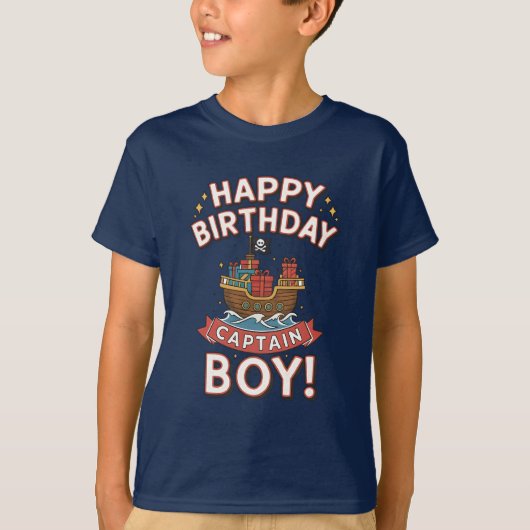 Kids Pirate Birthday Party Family Tシャツ (正面)