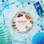 Kids Pirate Party | Ahoy Matey Pirate Birthday  ペーパープレート (パーティー)