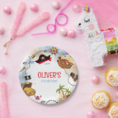 Kids Pirate Party | Ahoy Matey Pirate Birthday  ペーパープレート (パーティー)