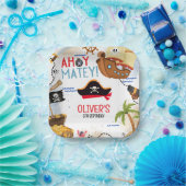 Kids Pirate Party | Ahoy Matey Pirate Birthday  ペーパープレート (パーティー)