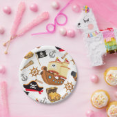 Kids Pirate Party | Ahoy Matey Pirate Birthday  ペーパープレート (パーティー)