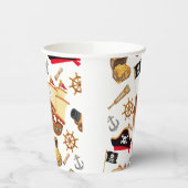 Kids Pirate Party | Ahoy Matey Pirate Birthday  紙コップ (左)