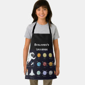 Kids Planets宇宙飛行士モノグラムカラフル宇宙 エプロン (インサイチュ)