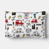 Kids Playful Transport Pattern  アクセサリーポーチ (正面)
