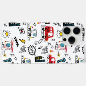 Kids Playful Transport Pattern  Case-Mate iPhoneケース (裏面 (横))