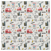 Kids Playful Transport Pattern Urban style modern  ファブリック (見本)