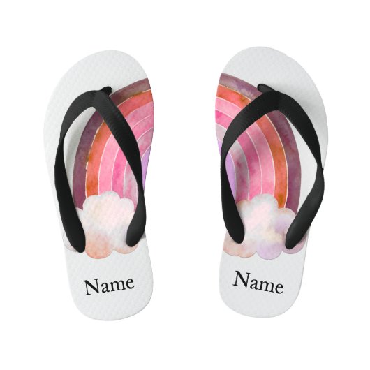kids' pool slides rainbow キッズビーチサンダル (フットベッド)