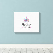 Kids Pop It 3rd Birthday Girls 3 Years Old Fidget  キャンバスプリント (インサイチュ (ウッドフロア))