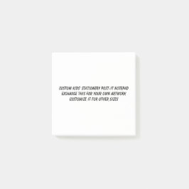 Kids Post-It Notepad 3" x 3"または任意のサイズのアート ポストイット