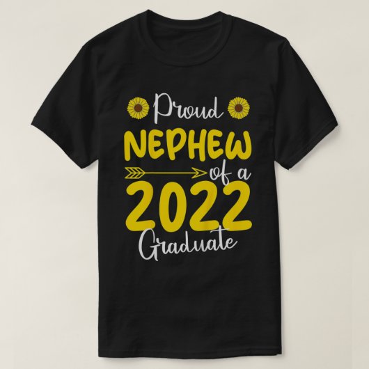 Kids Proud Nephew Of A 2022 Graduate Graduation Fa Tシャツ (デザイン正面)