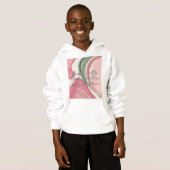 Kids pullover hoodie in stylish graphic (正面フル)