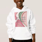 Kids pullover hoodie in stylish graphic (正面)