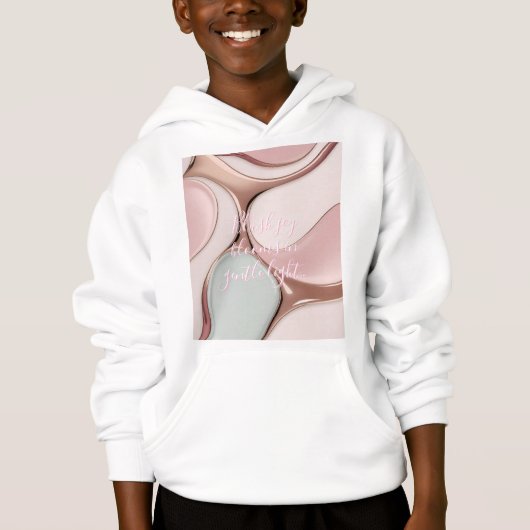 Kids pullover hoodie in stylish graphic (正面)