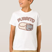 Kid's PURRITO CAT Burrito Tシャツ (正面)