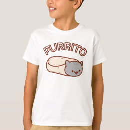 Kid's PURRITO CAT Burrito Tシャツ