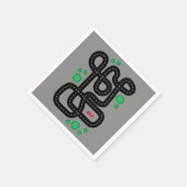 Kids Race Track Cars Trucks Name Fun スタンダードカクテルナプキン (角)