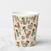 Kids Ramadan Kareem Paper Cups Islamic Iftar Party 紙コップ (右)