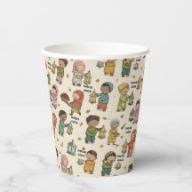 Kids Ramadan Kareem Paper Cups Islamic Iftar Party