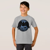 Kid's Raven Shirts Raven Crow Art Kid's Sweatshirt Tシャツ (正面フル)