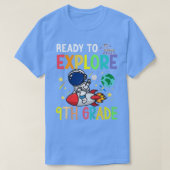 Kids Ready To Explore Ninth Grade Astronaut Back T Tシャツ (デザイン正面)
