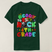 Kids Ready To Rock 4th Grade Guitar Back To School Tシャツ (デザイン正面)