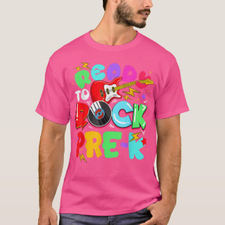 Kids Ready To Rock Pre-Kギター新学期少年 Tシャツ
