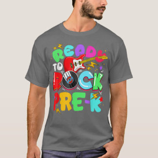 Kids Ready To Rock Pre-K Guitar Back To School Boy Tシャツ