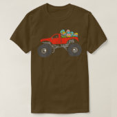 Kids Red Monster Truck Eggs Easter Egg Hunting Boy Tシャツ (デザイン正面)