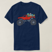 Kids Red Monster Truck Eggs Easter Egg Hunting Boy Tシャツ (デザイン正面)