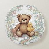 Kids Room Bear Round Cushion ラウンドクッション (裏面)