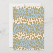 Kids Safari Animal 1st Birthday Invitation (blue)) 招待状 (裏面)