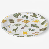 Kid's Safari Birthday Party ペーパープレート (アングル)