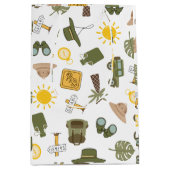 Kid's Safari Birthday Party ミディアムペーパーバッグ (正面)