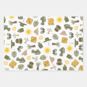 Kid's Safari Birthday Party ラッピングペーパーシート (正面2)