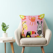 Kids Safari Nursery Art Bedroom Decor クッション (椅子)