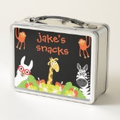 Kids Safari Nursery Food メタルランチボックス (裏面)