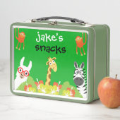 Kids Safari Preschool Food メタルランチボックス (インサイチュ)