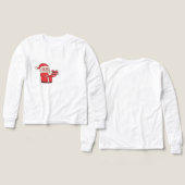 Kids Santa Christmas Sweatshirt – Cute Holiday Pul (デザイン 正面＆背面)