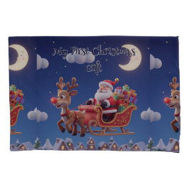 Kids' Santa Rudolph Standard Pillowcase 枕カバー