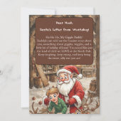 Kid's Santa’s Letter from Workshop North Pole  シーズンカード (正面)