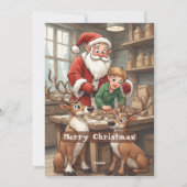 Kid's Santa’s Letter from Workshop North Pole  シーズンカード (裏面)