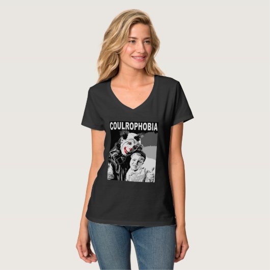 Kids Scared Of Scary Evil Killer Clowns Coulrophob Tシャツ (正面フル)